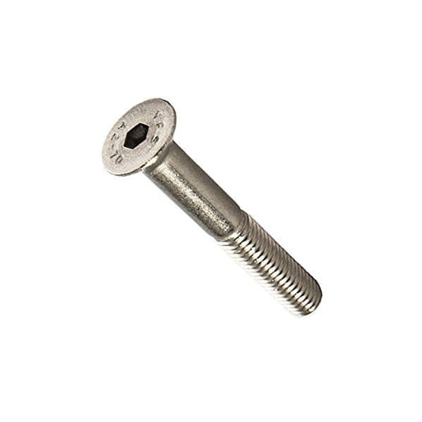 Newport Fasteners M10-1.50 Socket Head Cap Screw, Flat, Plain Stainless Steel, 70 mm Length, 50 PK 244757-50 - main